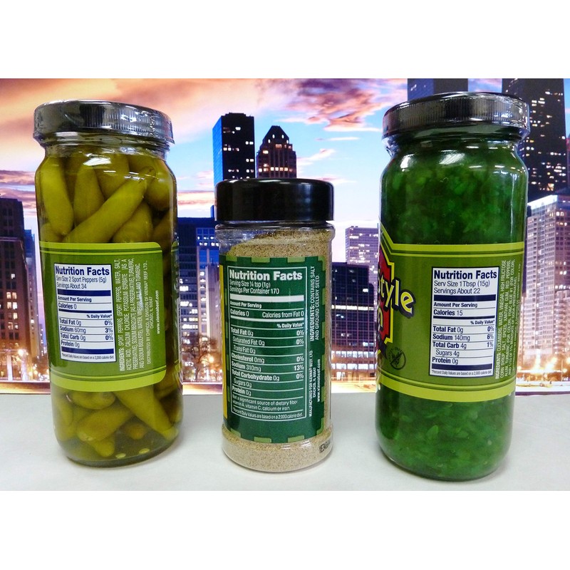 VIENNA BEEF Original Chicago-Style Hot Dog Trio, Relish, Sport Peppers,