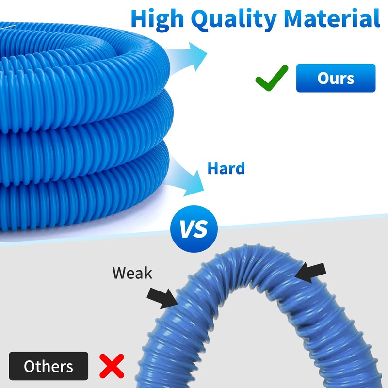 1.25 x 59 Inch Pool Hoses for Above Ground Pools,Pool