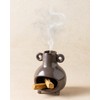 KOKUNKA Ceramic Chiminea Palo Santo Holder, Modern Incense Holder Burner