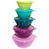 Tupperware Wonderlier Nesting Mixing Bowls Set of 5 Colors