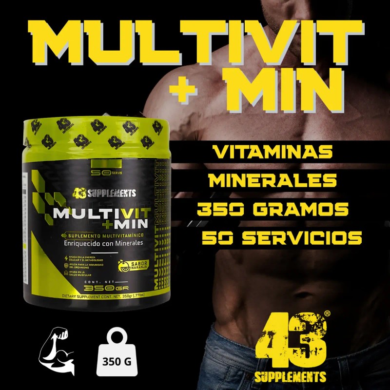 Suplemento Multivitamínico + Minerales 43 Supplements 350gr