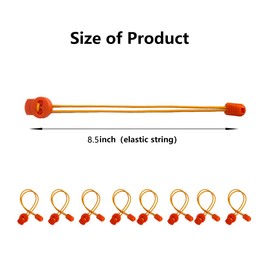 8 Set Cross-Stitch Side Clips, Universal Canvas Clips for Needlework/Cross Stitch/Embroidery, Adjustable Fabric Fastening Clip, Cross Stitch Fabric Holders Accessories (Orange)