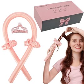 AUITRONCARE Juego de rizadores sin calor Auitroncare, diadema con varillas para rizos de seda, rulos sin calor para dormir durante la noche, rizadores