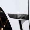 Side Marker Plate Ornaments Glossy Carbon Fiber UV Wear Resistant