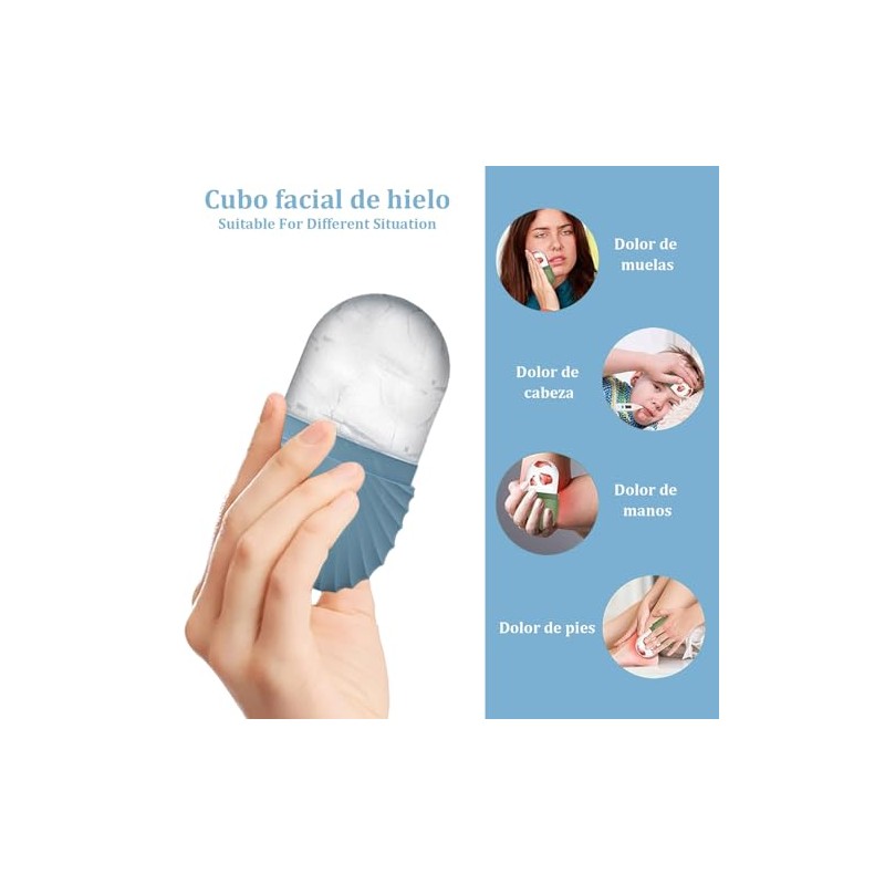 Rodillo de Hielo para la Cara, Antideslizante Rodillo Facial Hielo