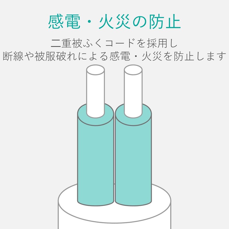 エレコム 電源タップ ほこりシャッター付 スイングプラグ 4個口 5m ブラック AVT-ST02-2450BK