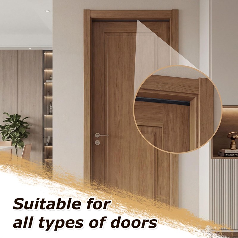Innconee 32.8-ft Draft Stopper for Doors and Windows, Wedge-Shape Soundproofing