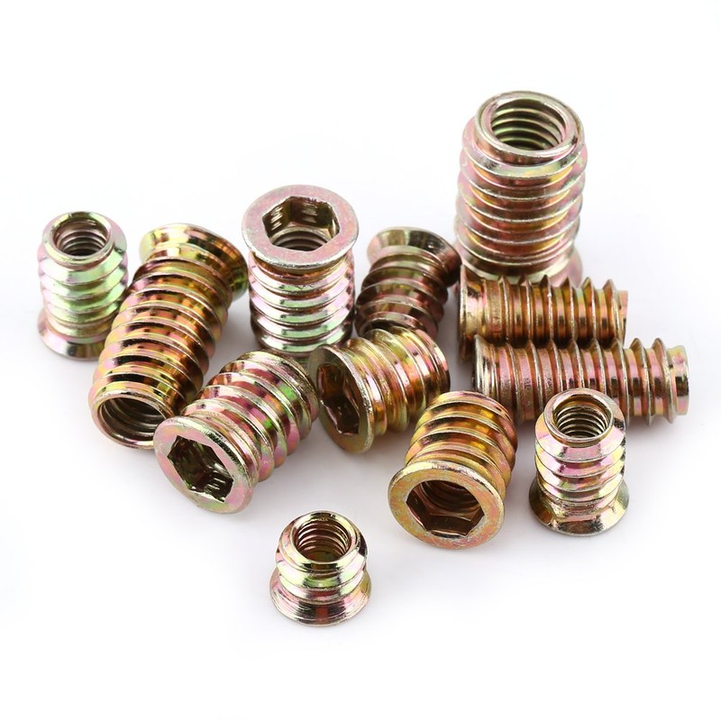 Hilitand 20 Pcs M8 Zinc Alloy Furniture Hex Drive Nut,