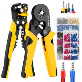 Juego de Crimpadora 2230pcs de Alambre, Fhrhig Terminal para Cable Eléctrico, Multifuncional Pinza Pelacable, Herramienta Electricista Carraca Autoaju