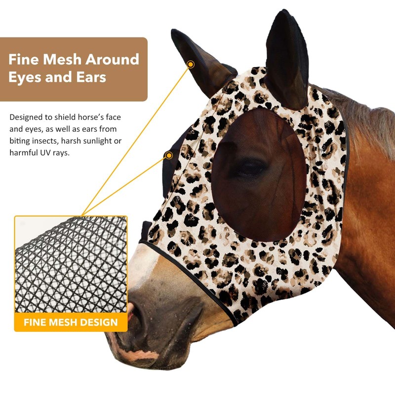 Harrison Howard Harrison Howard Super Comfort Stretchy Fly Mask Large