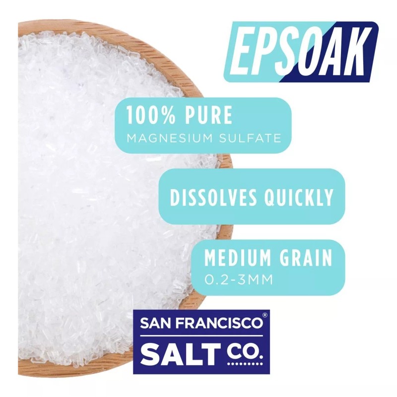 Epsoak Sal De Epsom 2 Libras. Usp Sulfato De Magnesio