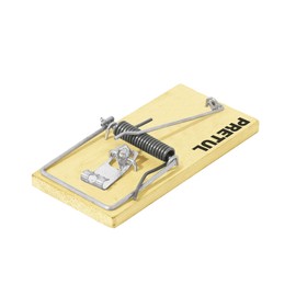 Pretul RAT-4M, 2 Trampas de madera para ratón, pedal de activación, 4"