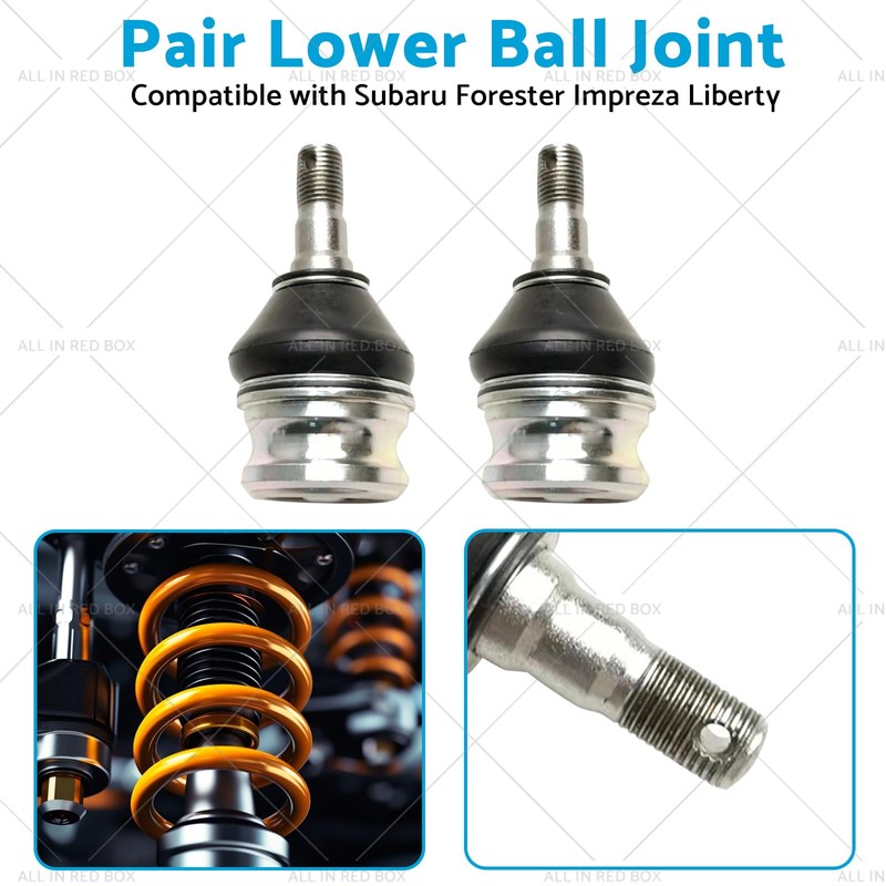 MAX COOL Pair Lower Ball Joints Set Suitable for Subaru