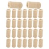 Bxian 30PCS Beige Breathable Elastic Finger Compression Sleeve Protector Thumb Support Brace for Sports Basketball Baseball Joint Protection