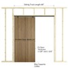 DIYHD 60" Commercial Grade Aluminum Pocket Door Track Kit,Ceiling Mount
