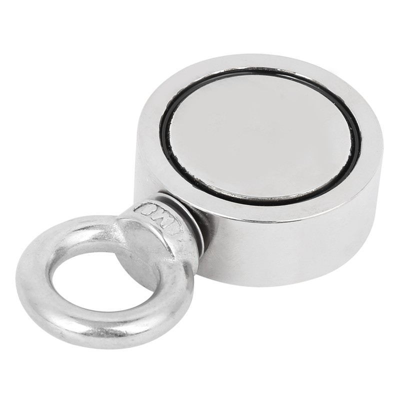 Salvage Magnet Deep Sea Double‑Sided Single Ring Maximum Load‑Bearing 176LBs