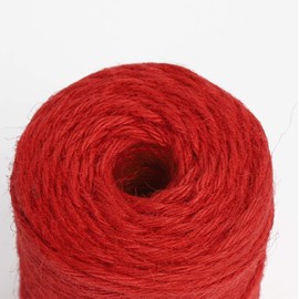 Vivifying 328 Feet 3mm Red Twine, Strong Jute Rope for Garden, Christmas Gifts Wrapping, Crafts (Red)