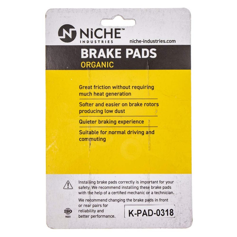 NICHE Brake Pad Set for Kawasaki Z400 Ninja 250R 300