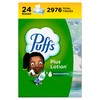 Puffs Plus Lotion Facial Tissues, 24 Family Boxes, 124 Tissues