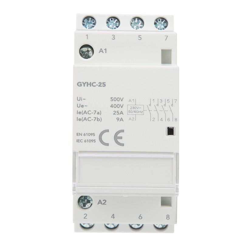 Modular Contactor 4P Industrial Household Circuit Control Module 4NO 50Hz