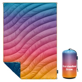 marshmallow dream Camping Blanket, Packable Puffy Blanket Down Alternative Blanket Lightweight Windproof Resistant for Outdoors,Hiking, Backpacking,Beach,Car,Picnic,Stadium