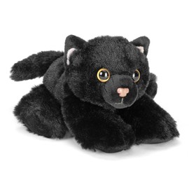 Wild Republic Black Cat Plush, Stuffed Animal, Plush Toy, Gifts for Kids, Hug’Ems 7"