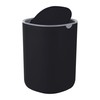 Relaxdays Mini Pattumiera da Tavolo, 1,5 L Volume, Secchio Rotondo
