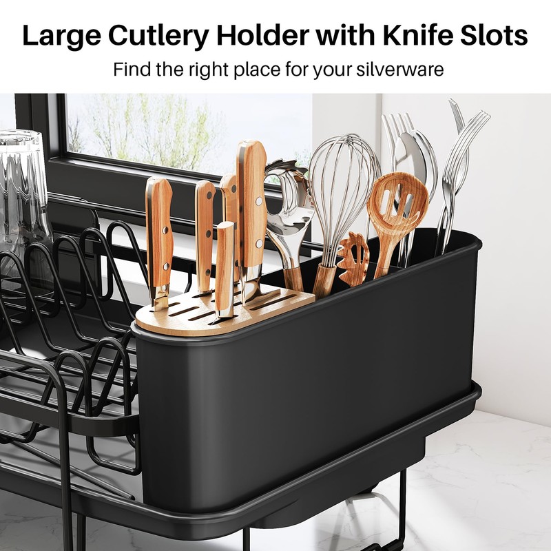 SNTD Dish Drying Rack - Large Dish Racks for Kitchen