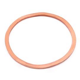 uxcell a16072700ux0601 68mm x 60mm x 2mm Flat Ring Copper Crush Washer Sealing Gasket Fastener, Steel