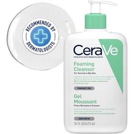 CeraVe Gel Limpiador Espumoso Diario para Piel Mixta, Grasa o con Acné - 473ml