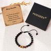 MOOGEEN Inspirational Gifts for Men Tiger Eye Beaded Bracelets Sometimes