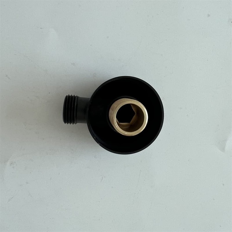 Weirun Brass Modern Bathroom Round Drop Ell Shower Hose Connector