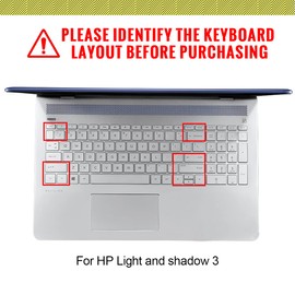 MMDW English Silicone Keyboard Cover for HP Envy x360 15.6''Series /2020 2019 Pavilion 15/Pavilion x360 15.6" Series/Envy 17 17.3" Series/Laptop 15t 17t 17-ca0011nr 17-by0040nr,Good Luck