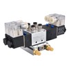 Heschen Electrical Pneumatic Twin Solenoid Valve, 4V230C-08, 24VDC, PT1/4, 5