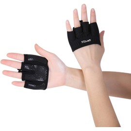 ONTYZZ Fitness Handschuhe Greifer Handschuh Damen Herren Crosstraining Handschuhe mit Silikon-Grifffläche für Fitnessstudio Gewichtheben Krafttraining Klimmzüge Workout M