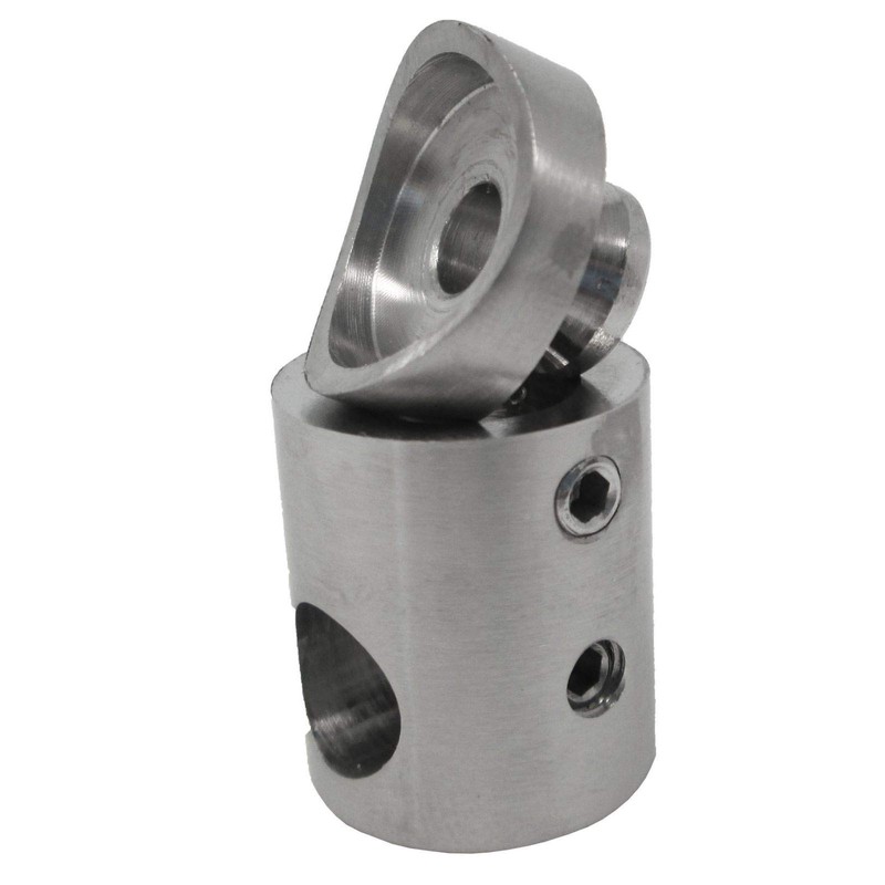 6 x Premium Cross Bar Holder Stainless Steel Diameter 22