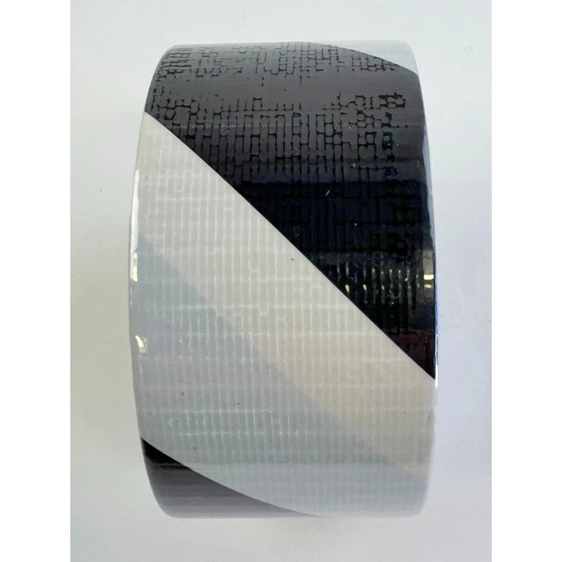 Duck Black & White Stripes Duct Tape Roll 1.88" x