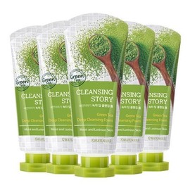 Face Wash Story Green Tea Cleansing Foam 120ml 5pcs / 세안이야기 녹차 클렌징폼 120ml 5개