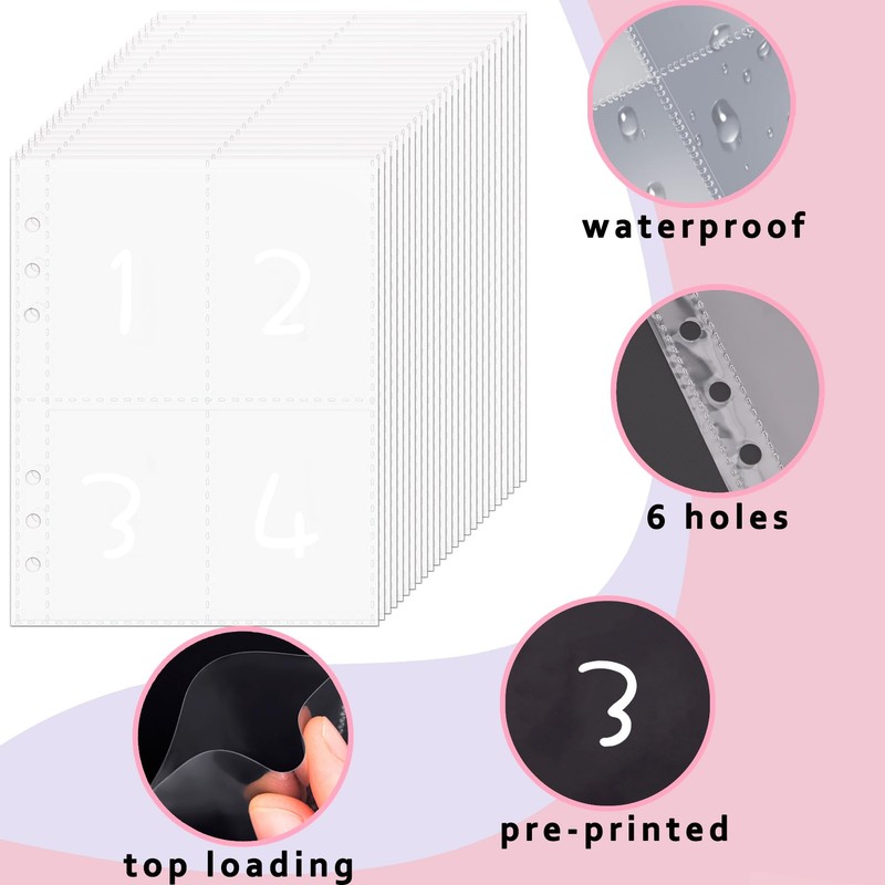 Antner 100 Envelopes Money Saving Challenge Binder with Lock, A5