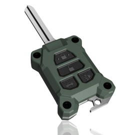 Tacoma Key Fob SR5 and Manual Key Cover Upgrade - Check Fitment Guide Fits 3rd Gen Tacoma - Fits Toyota Tacoma Accessories - Includes Stainless Steel Bottle Opener (Army Green, Black Screws)