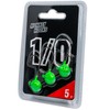 Monkey Lures Hook - 3 Jig Heads, Size/Weight/Colour: Size 1/0