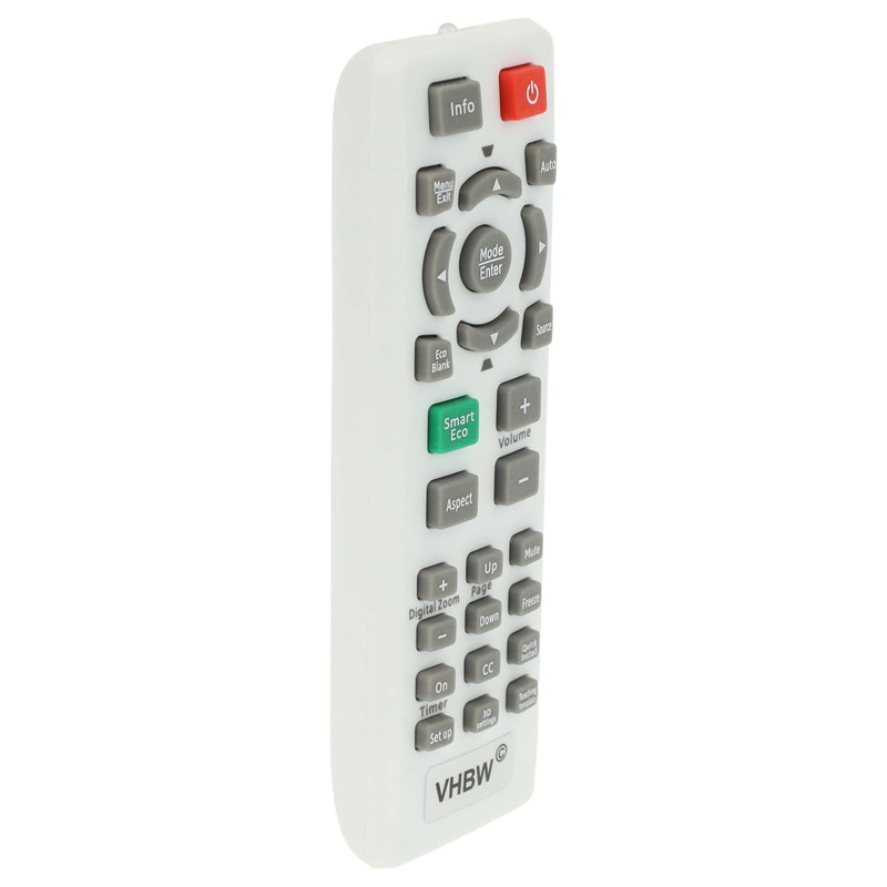 vhbw Remote Control Compatible with BenQ W5000 Projector - Replacement