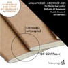 Wanderings A5 Traveler's Notebook Calendar Refill Inserts - 8 1/4