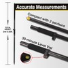 Fancyall Carbon Fiber GPS Pole, 6.6FT Surveying Prism Pole, 2