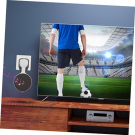 KONTONTY 1 PC Wall Mounted Smart Speaker Holder Bracket for Non Punch Installation Secure Fit No Tools Required Elegant Design for Home Decor Speaker Accessories