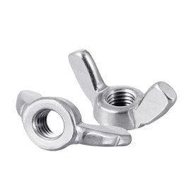 YGTGZ Wing Nuts,M12x1.75 mm Metric Coarse Thread Butterfly Nuts, Stainless Steel 304, Pack of 2