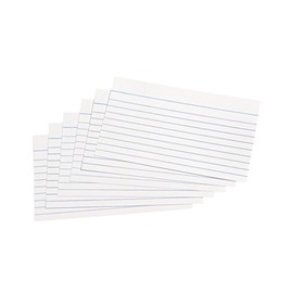 5 Star Record Cards Ruled Both Sides 5x3in 127x76mm White [Pack of 100]