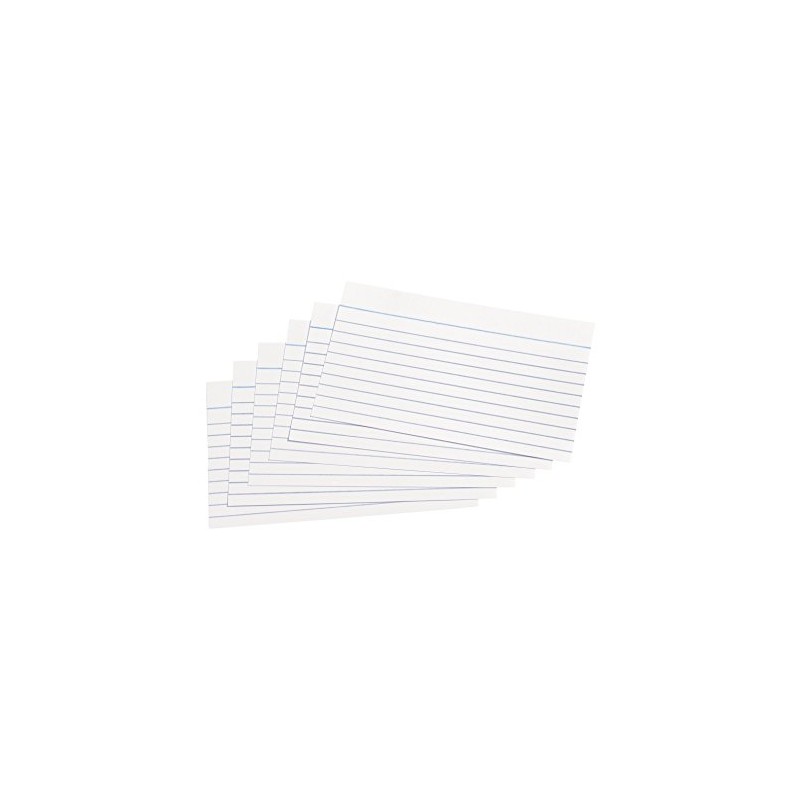 5 Star Record Cards Ruled Both Sides 5x3in 127x76mm White