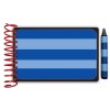 Handy Dandy Blue Stripes MAPBOOK