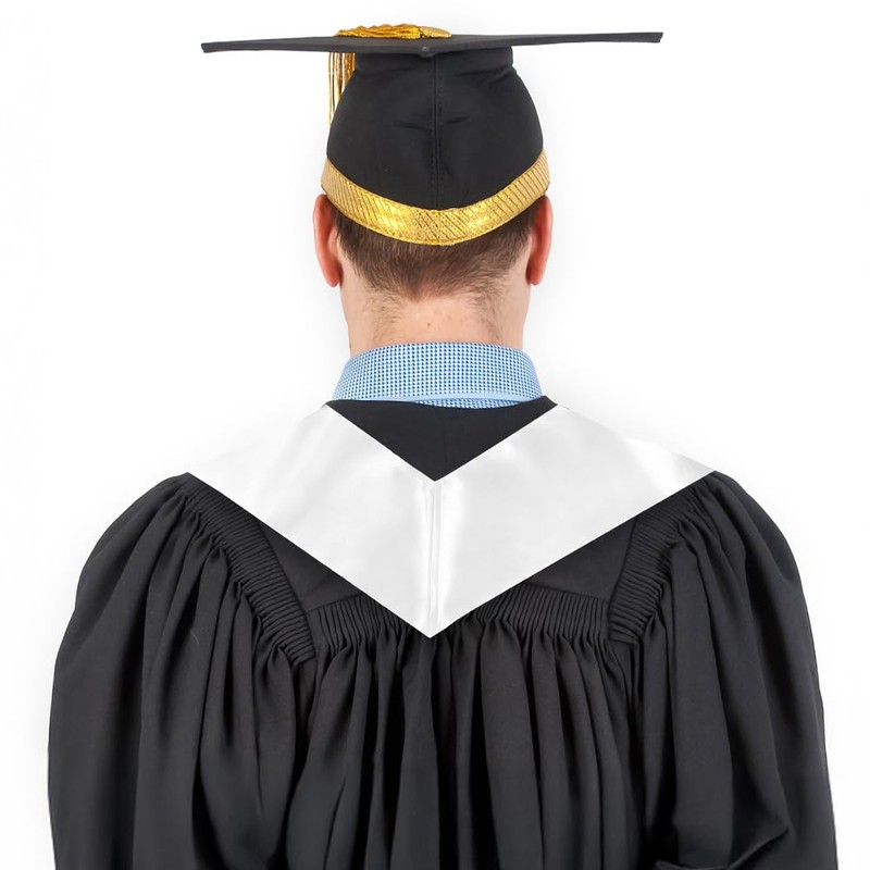 UnslQonds White Graduation Stole Class of 2025, Custom Stoles for